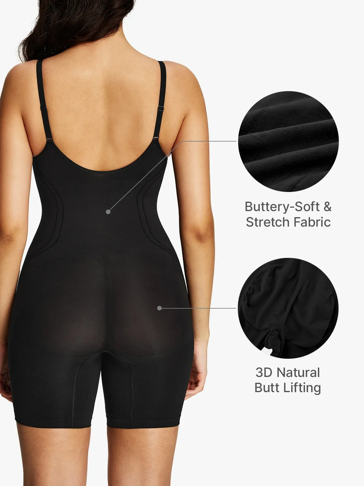 Seamless Comfort Cami Mid-Thigh Bodysuit