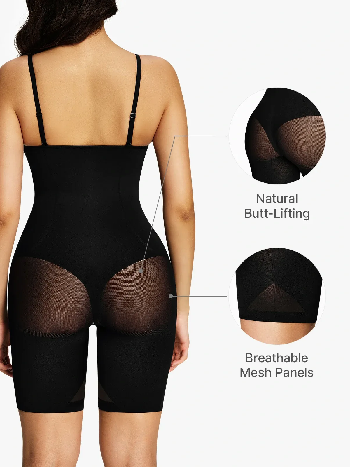 Seanless Smoothing Comfort Cami Mid-Thigh Bodysuit