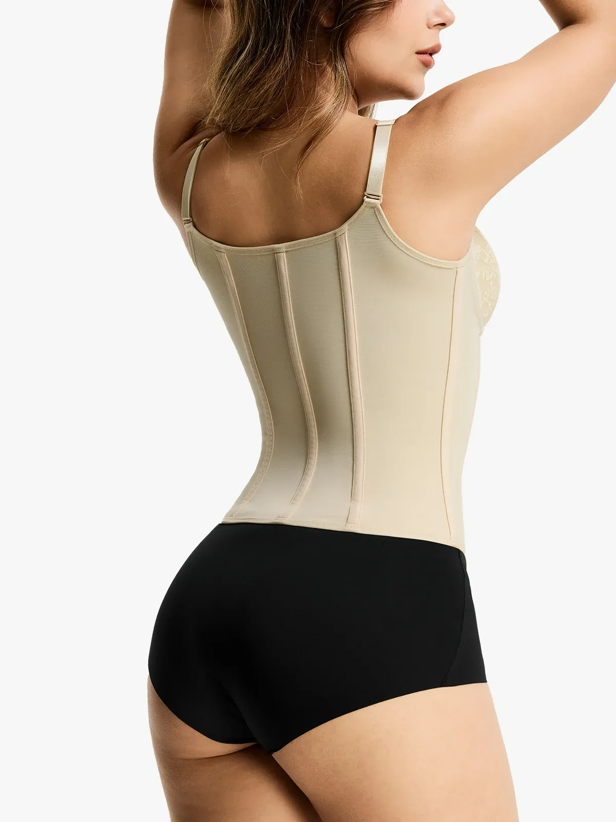 Lace Deep-V Boning Support Camisole