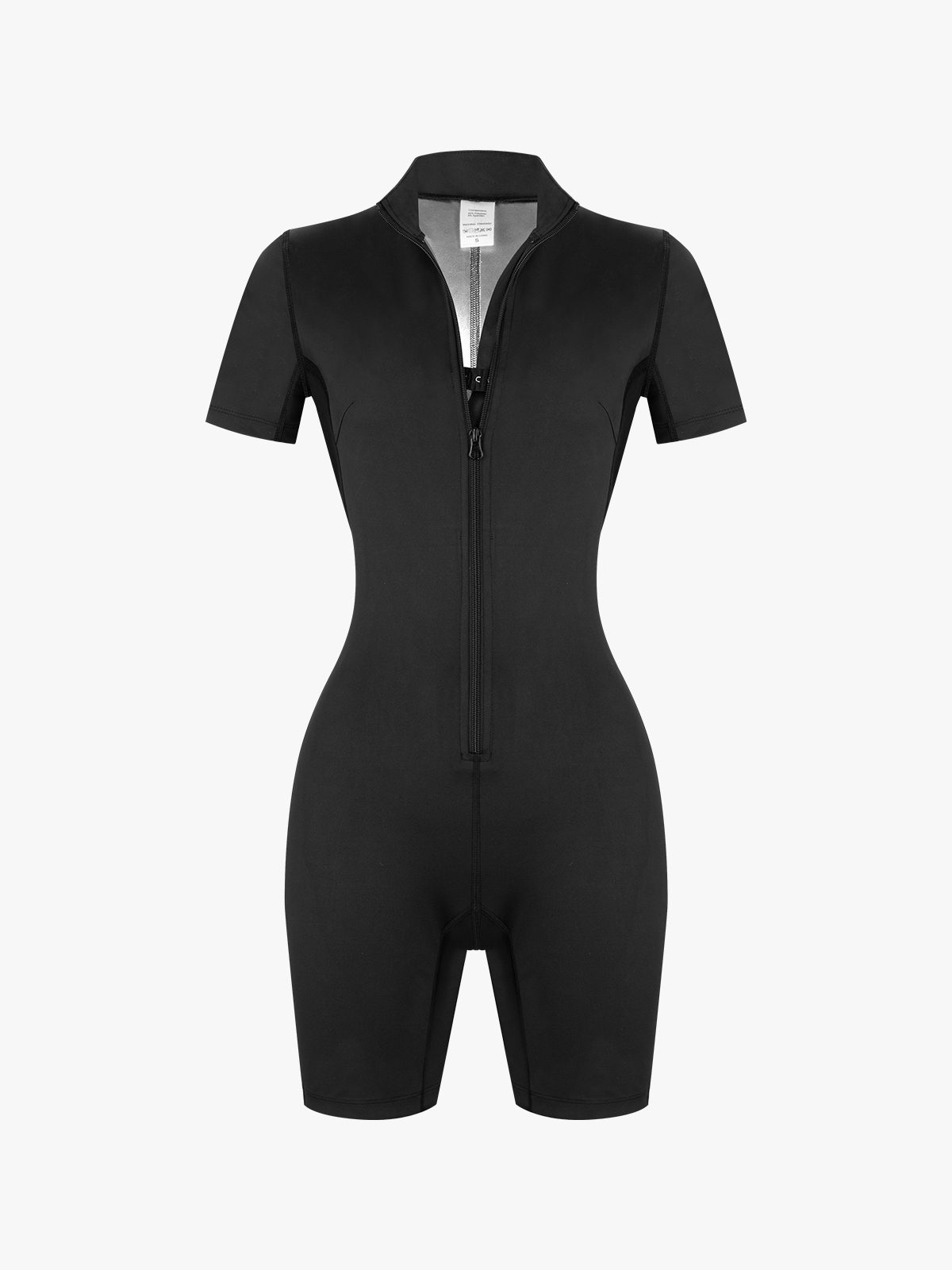 Zipper Workout Sweat Sauna Jumpsuit
