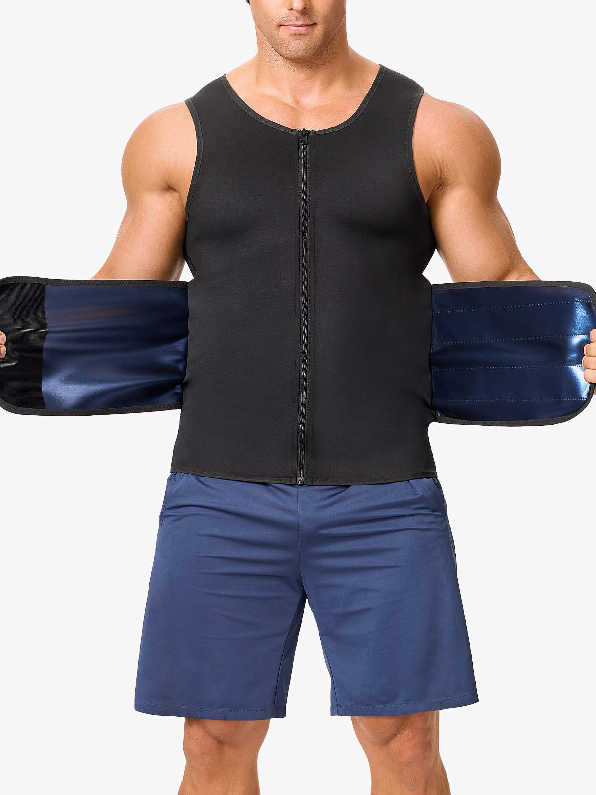 Sweat-Boosting Band Waist Trainer Sauna Suit Vest
