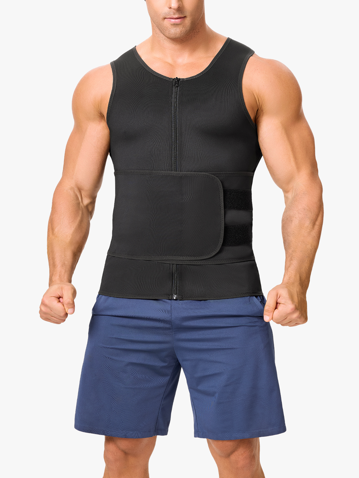 Sweat-Boosting Band Waist Trainer Sauna Suit Vest