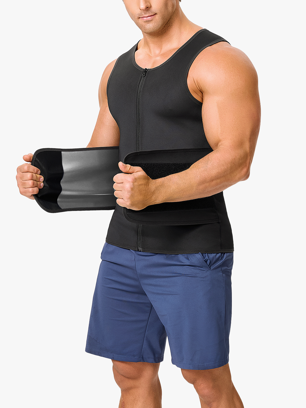 Sweat-Boosting Band Waist Trainer Sauna Suit Vest