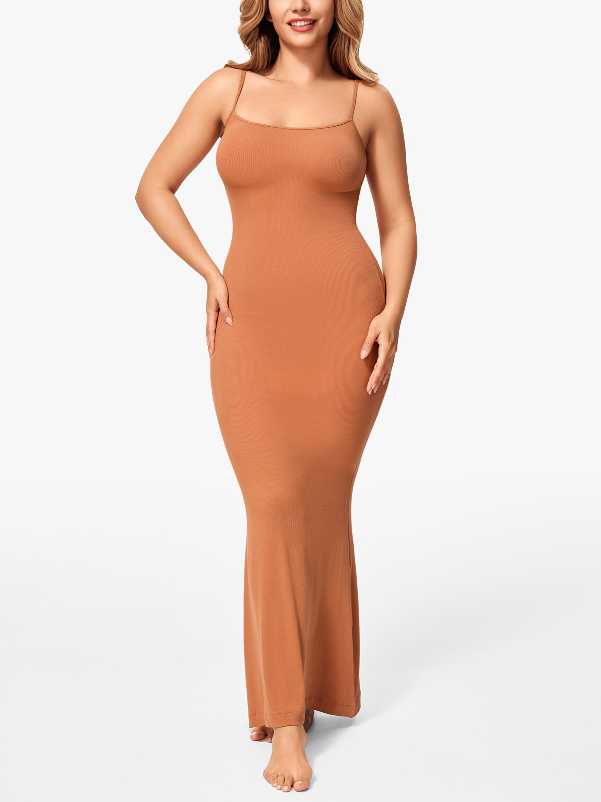 Modal Cami Mermaid Bodycon Maxi Dress-Brabic