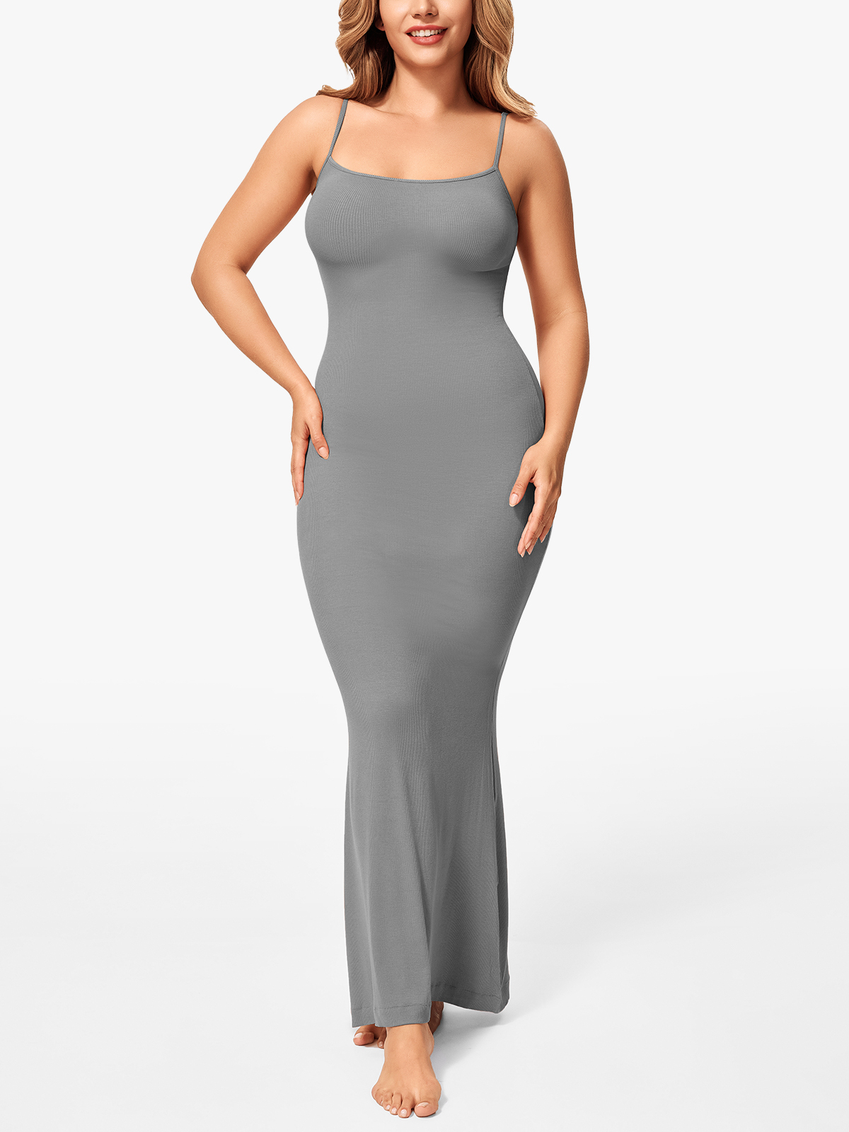 Modal Cami Mermaid Bodycon Maxi Dress-Brabic