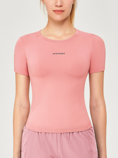 Quick Drying Crew Neck Fitness Yoga Top