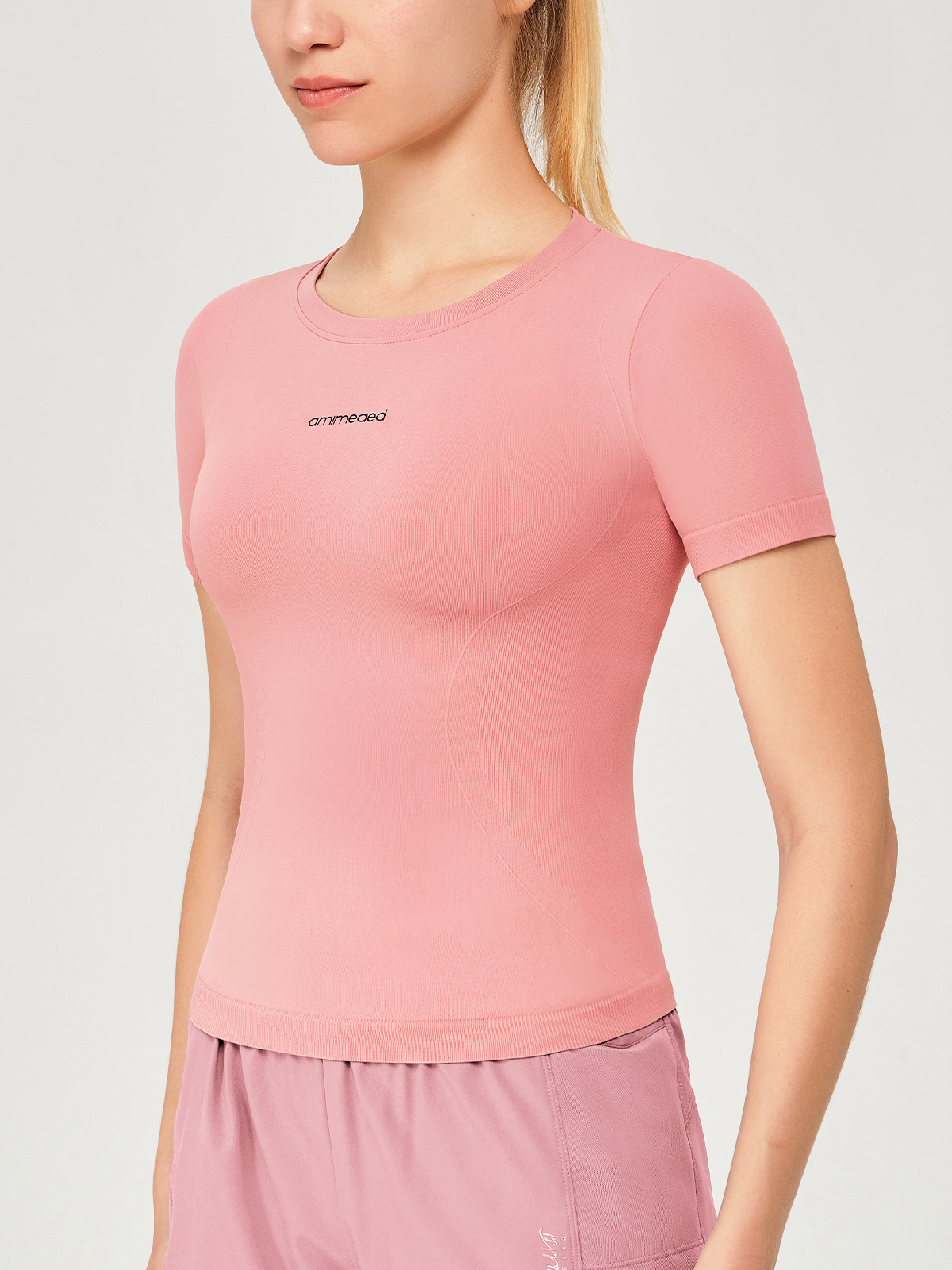 Quick Drying Compression Crew Neck Fitness Yoga Top