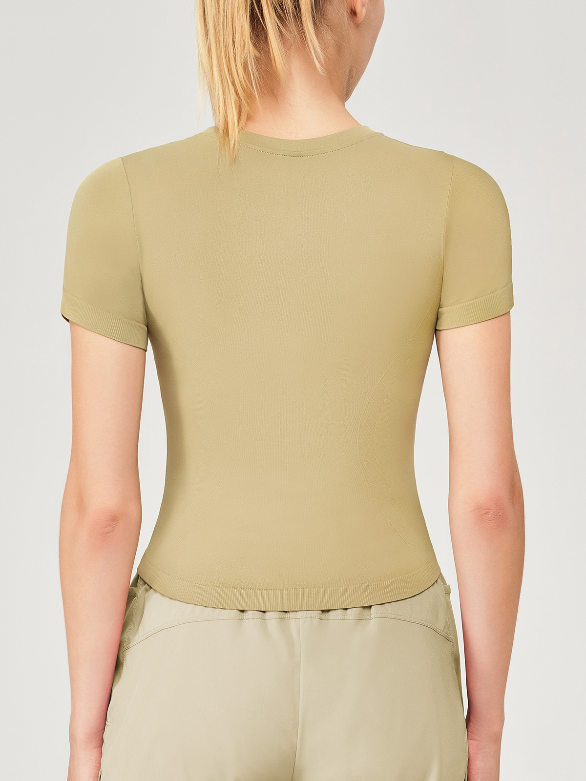 Quick Drying Crew Neck Fitness Yoga Top
