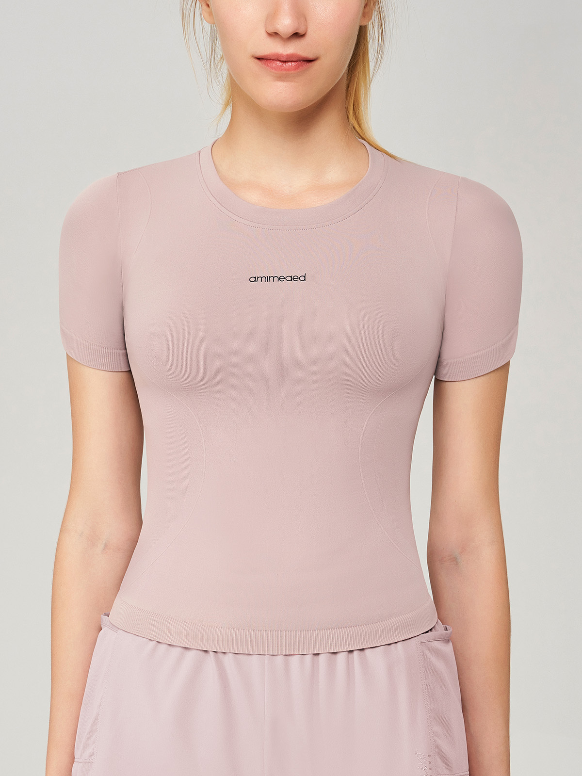 Quick Drying Crew Neck Fitness Yoga Top
