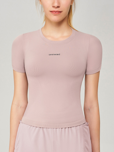 Quick Drying Crew Neck Fitness Yoga Top