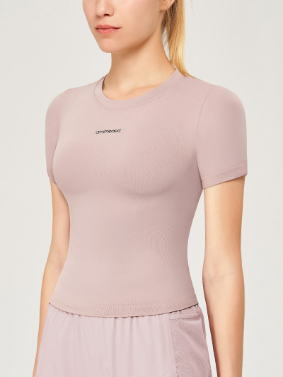 Quick Drying Crew Neck Fitness Yoga Top