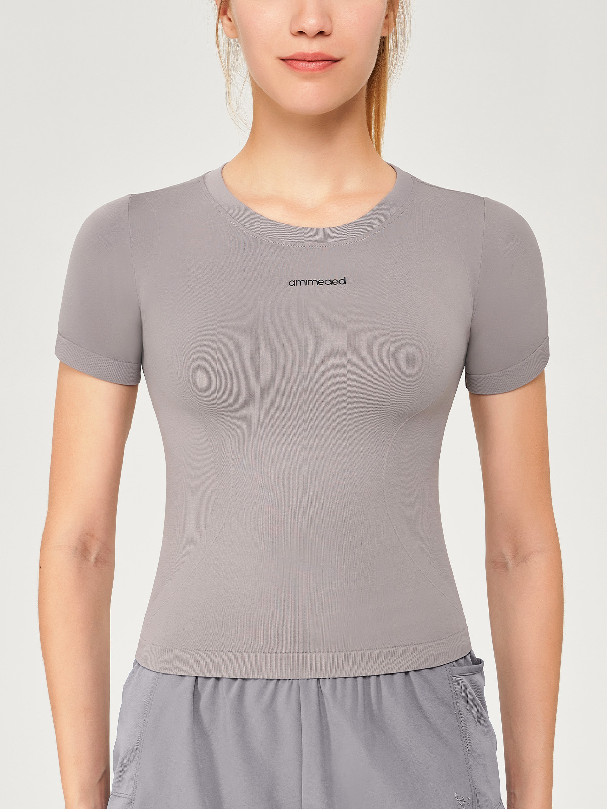 Quick Drying Crew Neck Fitness Yoga Top
