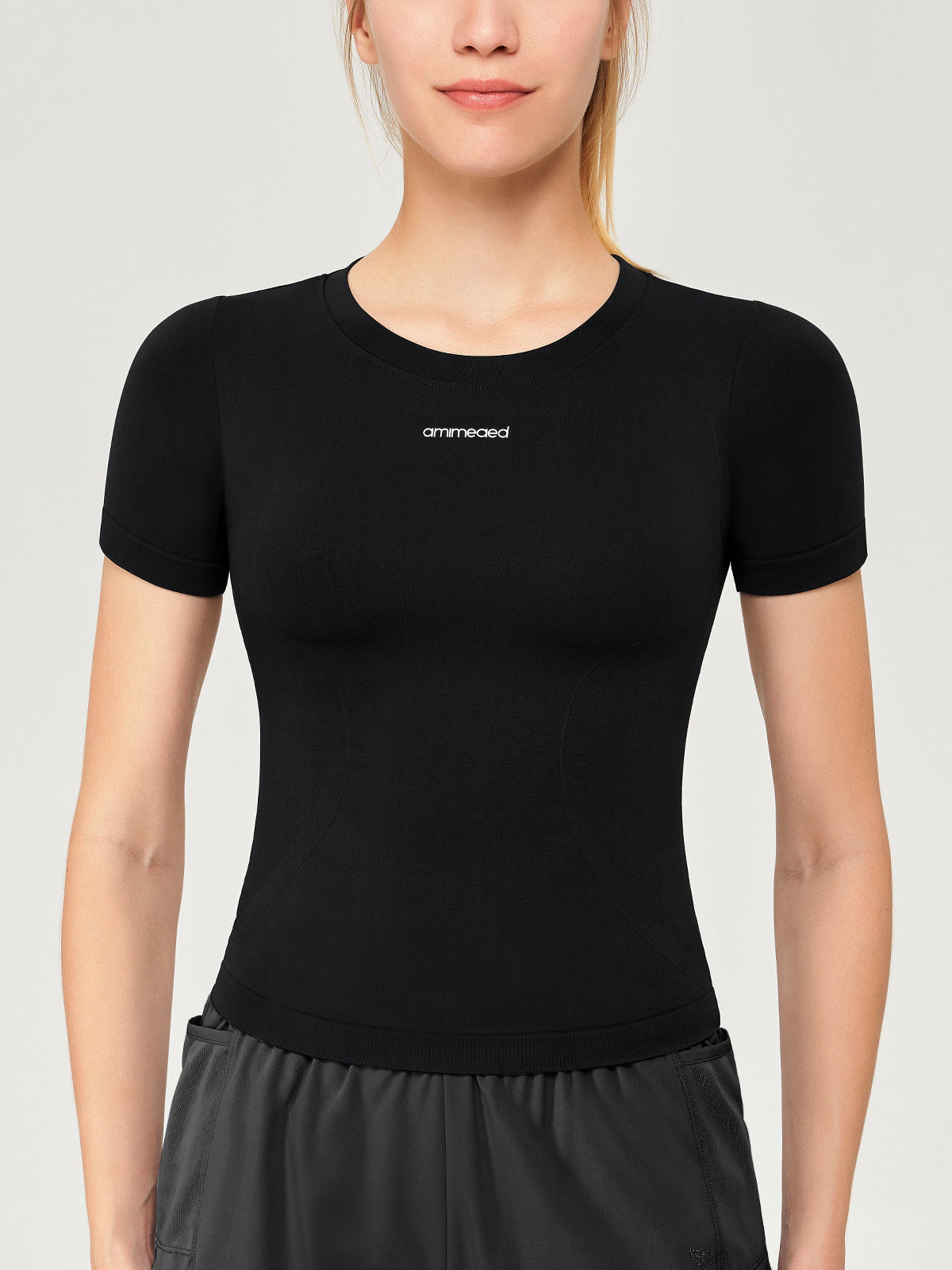 Quick Drying Crew Neck Fitness Yoga Top
