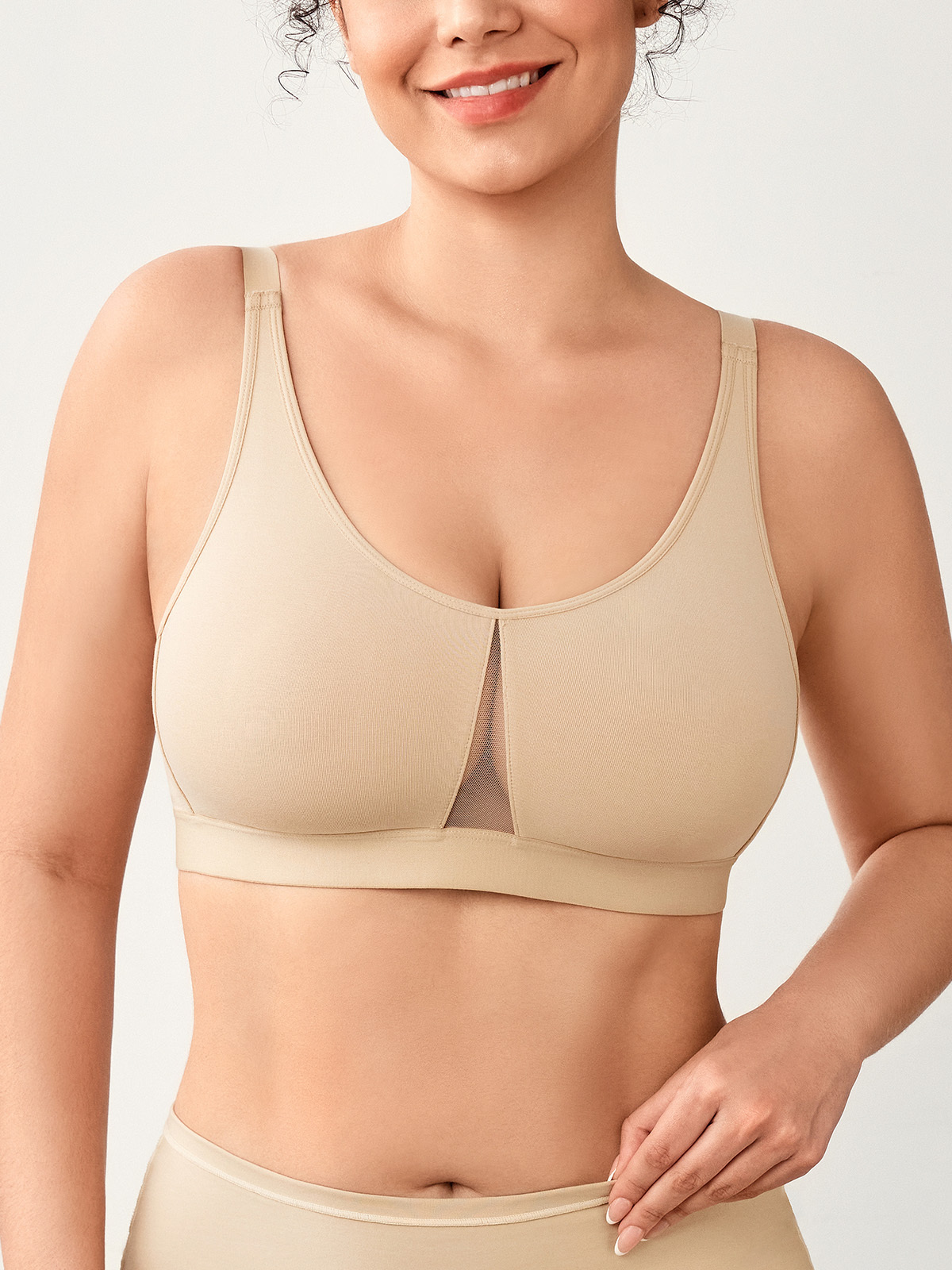 Mesh Insert Breathable Everyday Bra