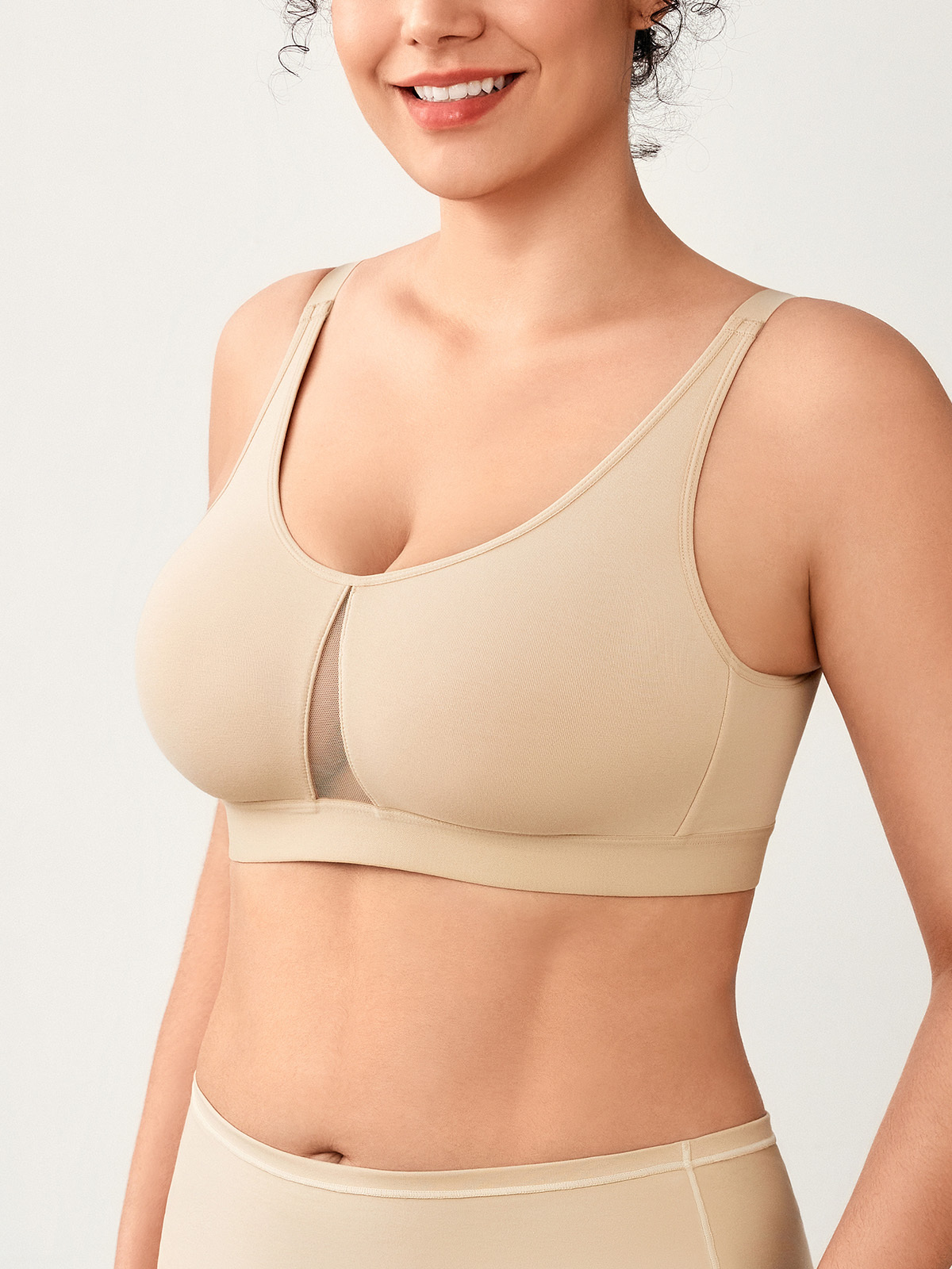 Mesh Insert Breathable Everyday Bra