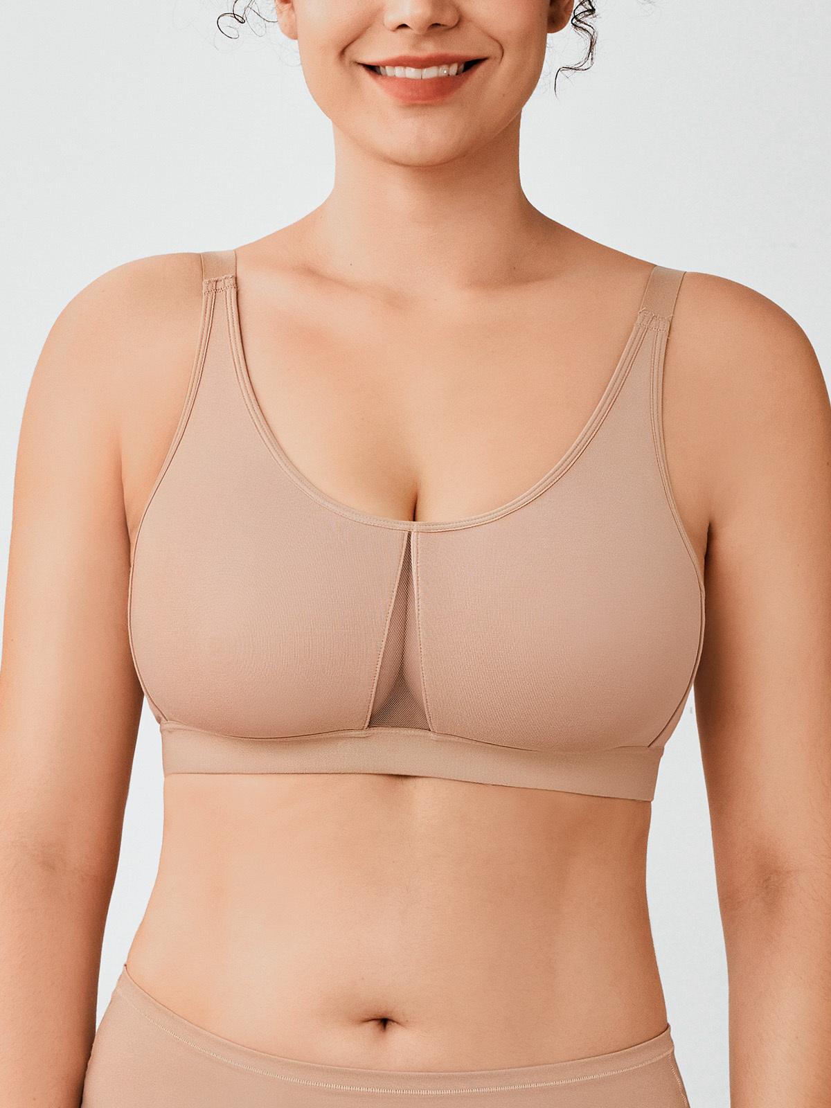 Mesh Insert Breathable Everyday Bra