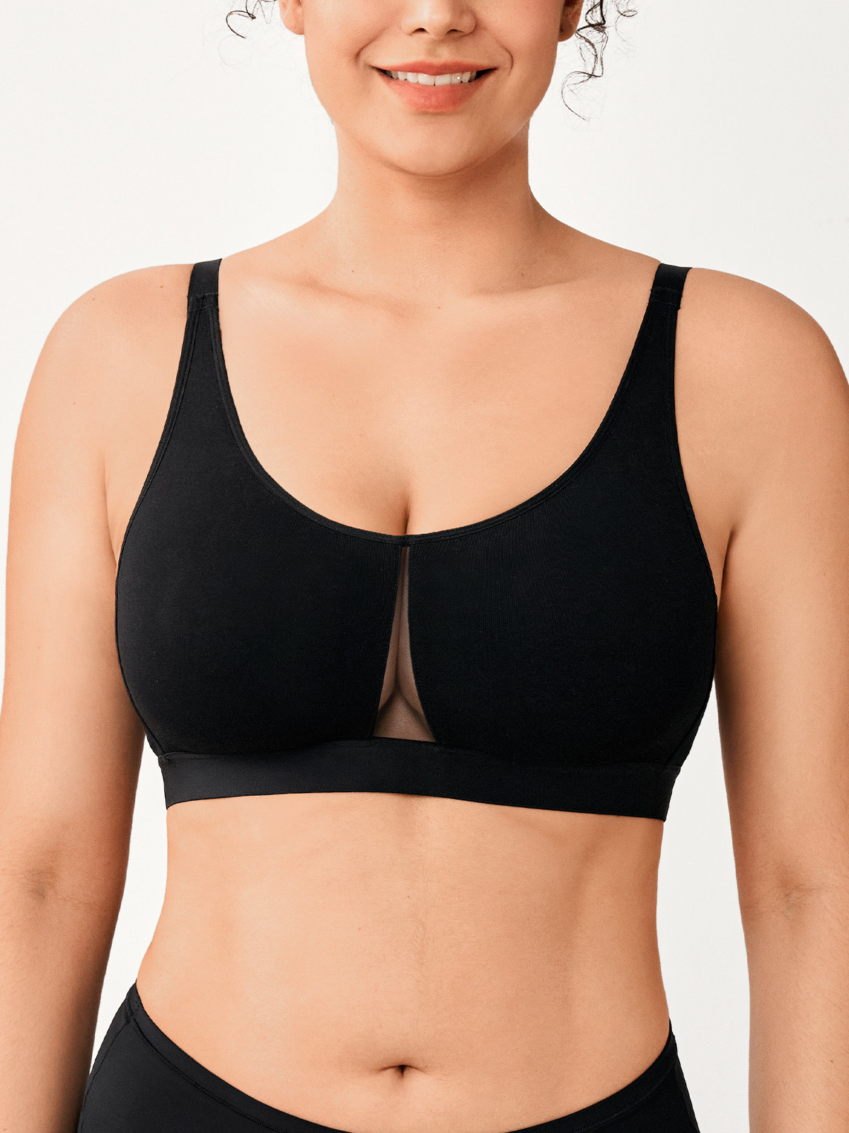 Mesh Insert Breathable Everyday Bra