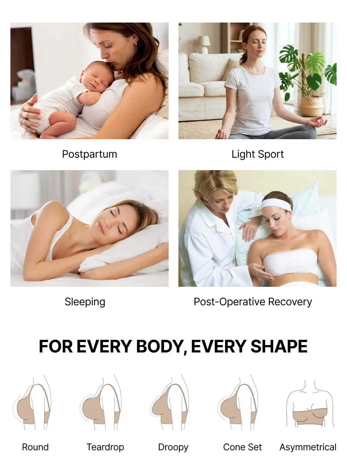 Front-Closure Comfort Post-Surgery Support Bra