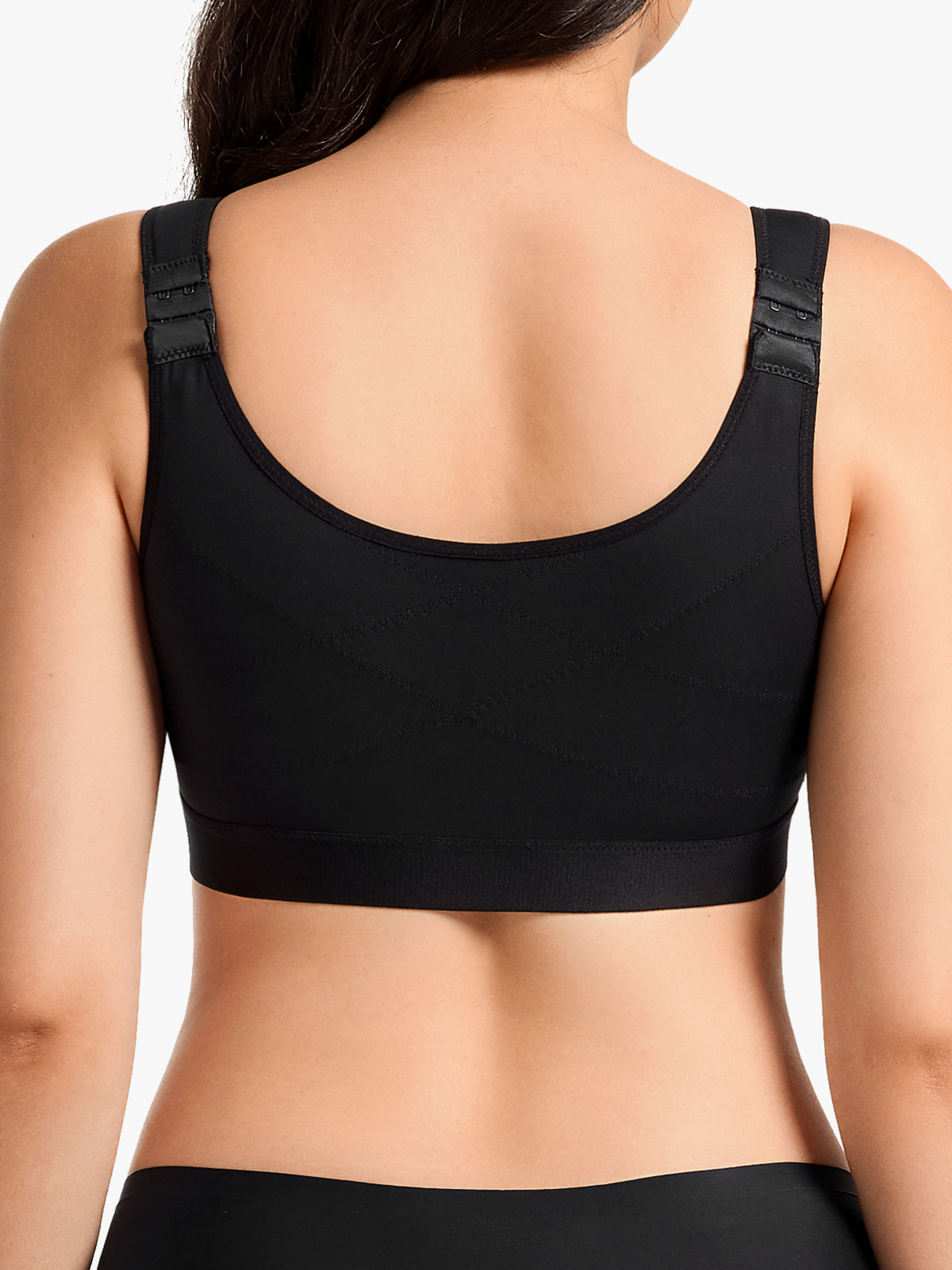 Front Zipper Comfort Wireless Mastectomy Everyday Bra
