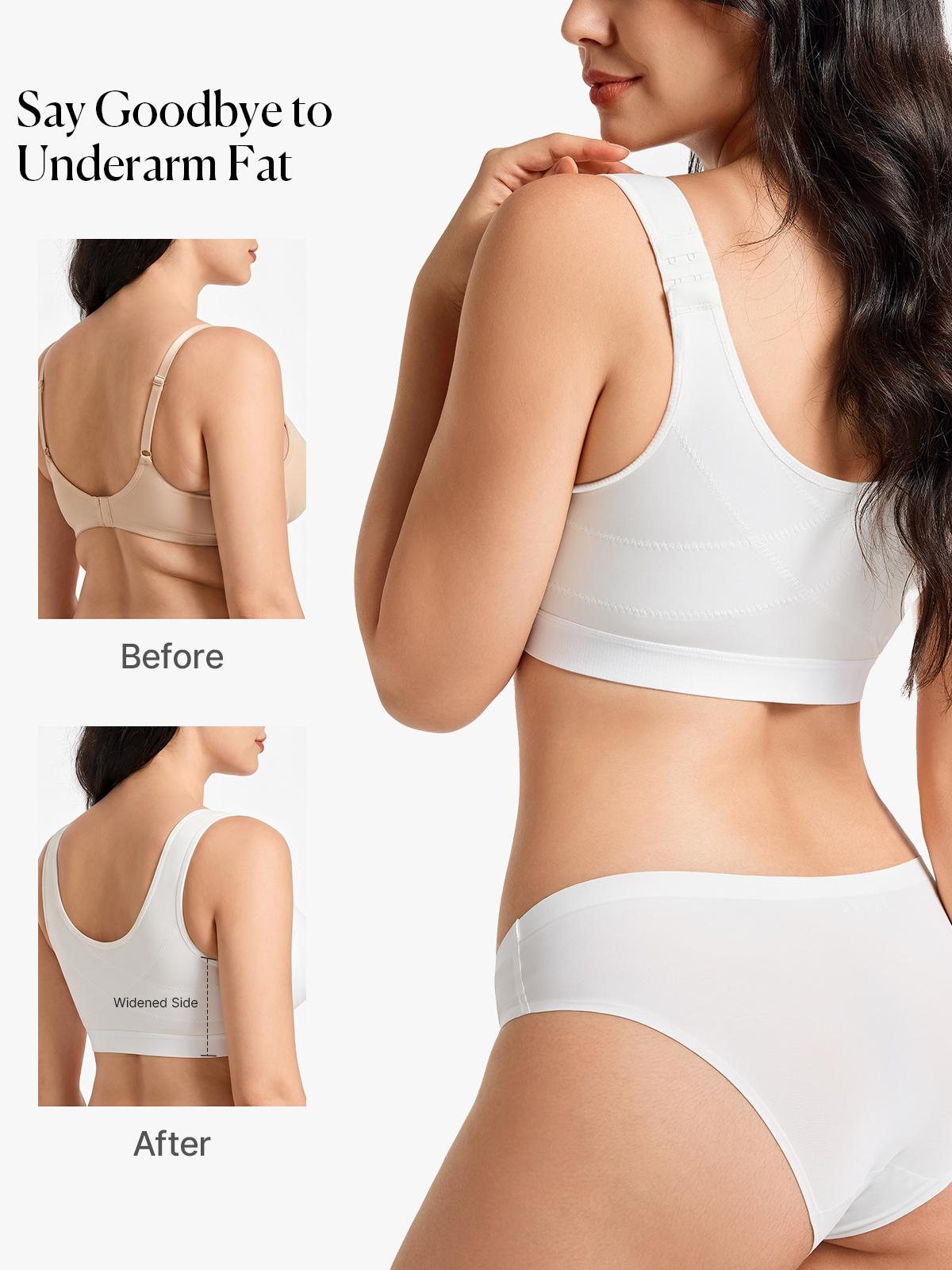 Front Zipper Comfort Wireless Mastectomy Everyday Bra