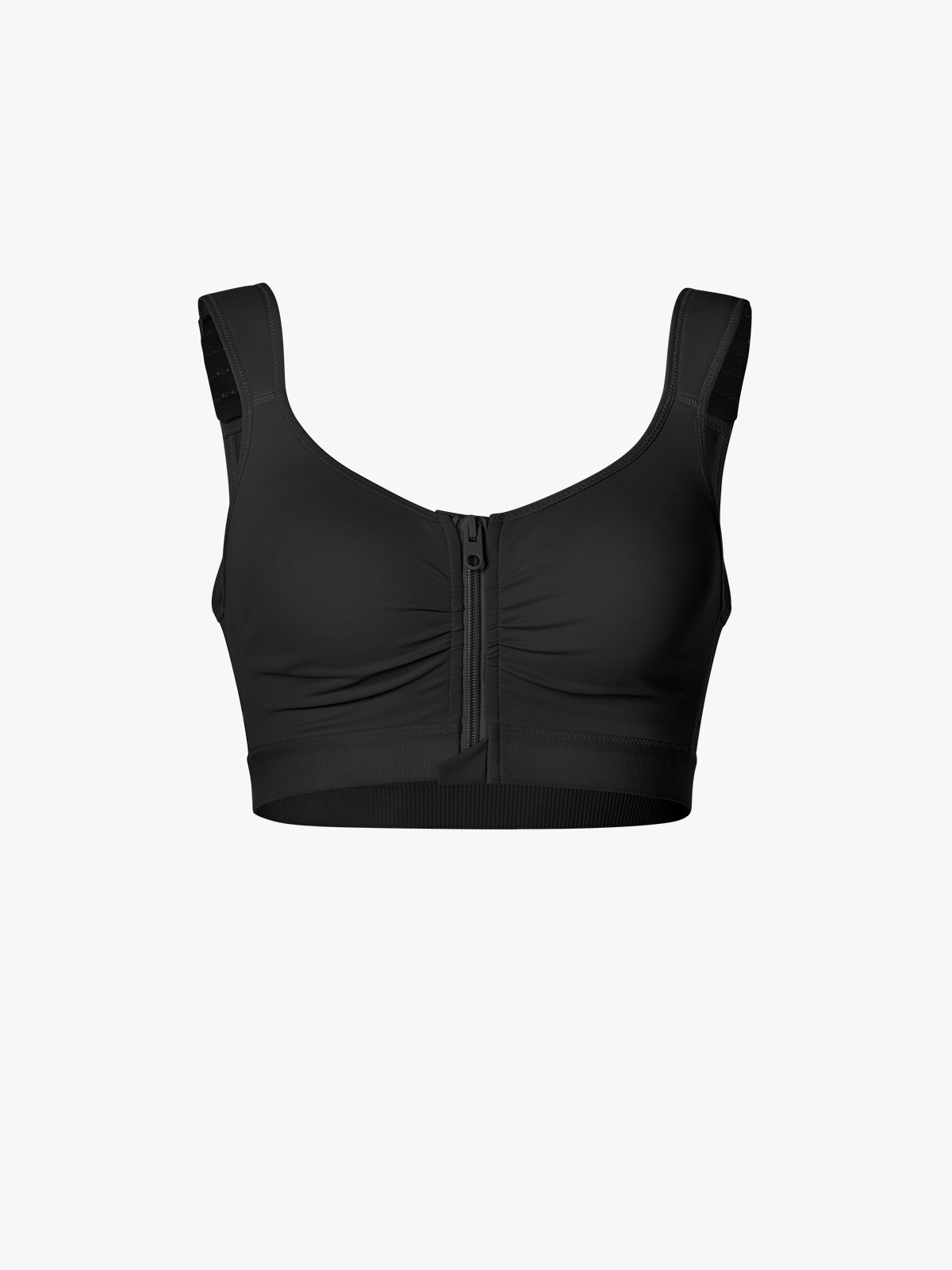 Front Zipper Comfort Wireless Mastectomy Everyday Bra