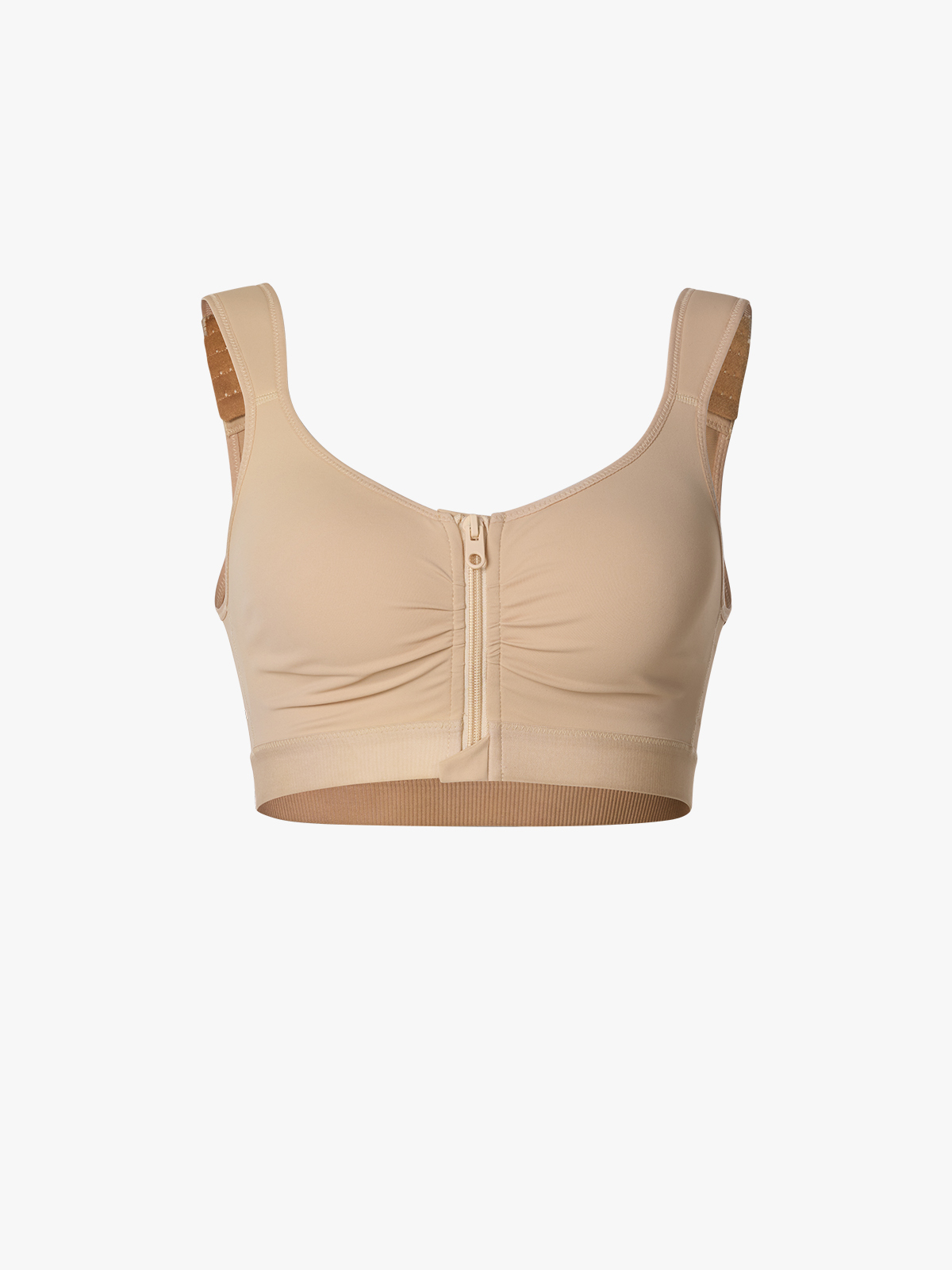 Front Zipper Comfort Wireless Mastectomy Everyday Bra