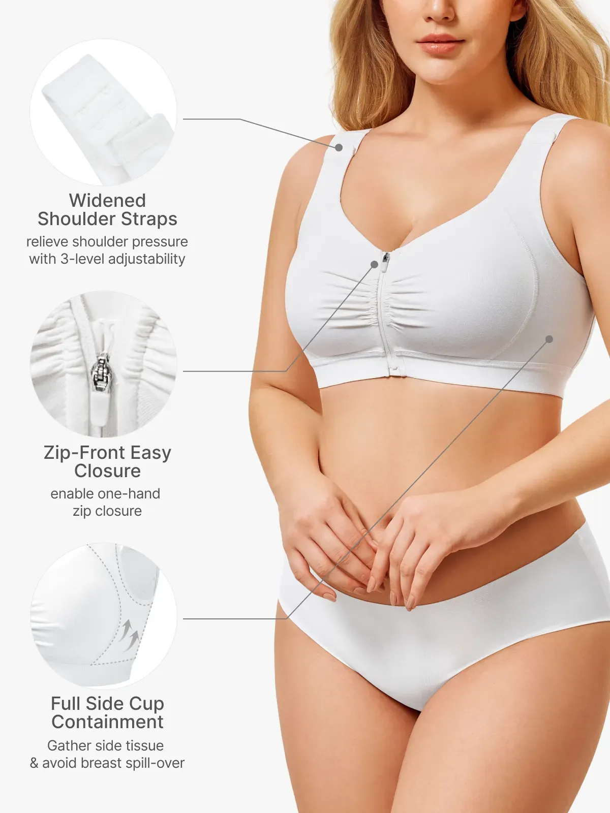 Front-Closure Comfort Mastectomy Everyday Bra