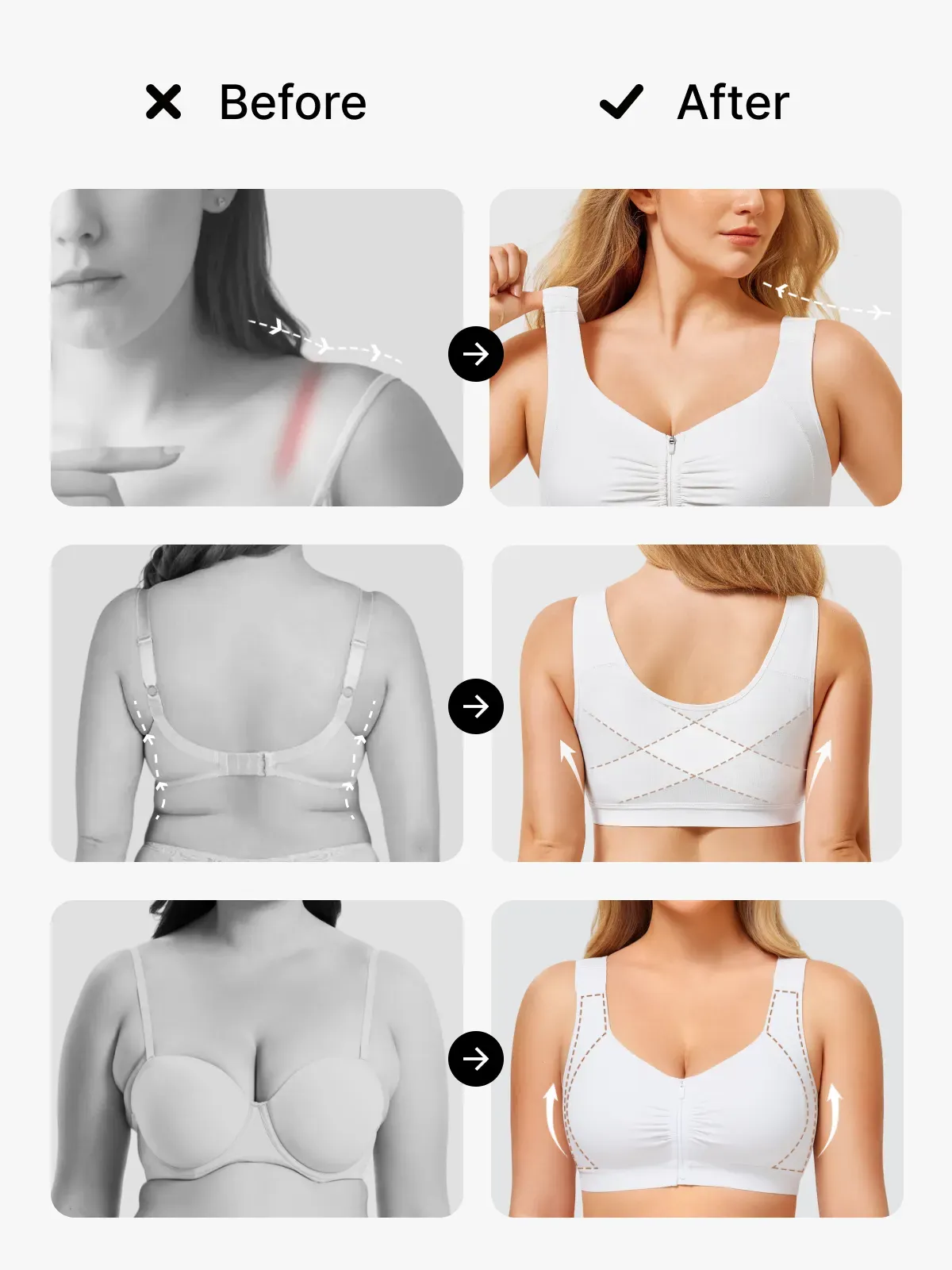 Front-Closure Comfort Mastectomy Everyday Bra