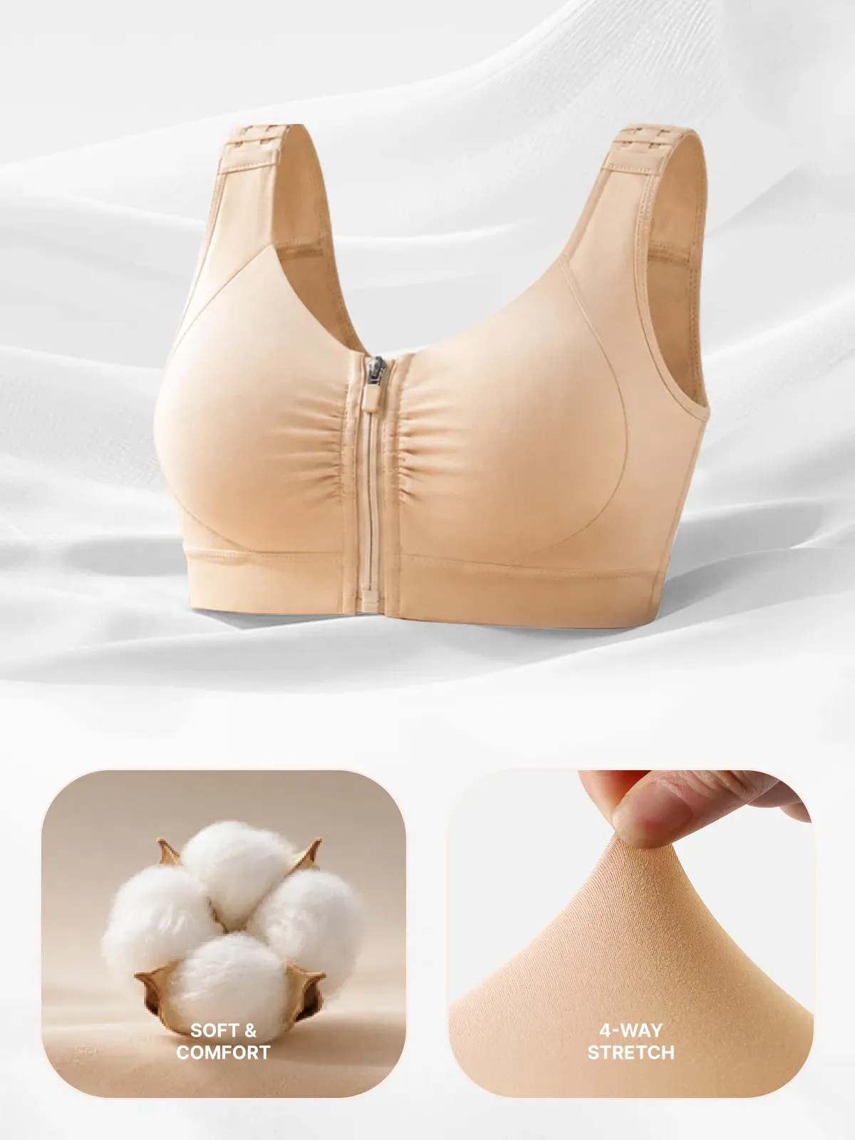 Front-Closure Comfort Mastectomy Everyday Bra