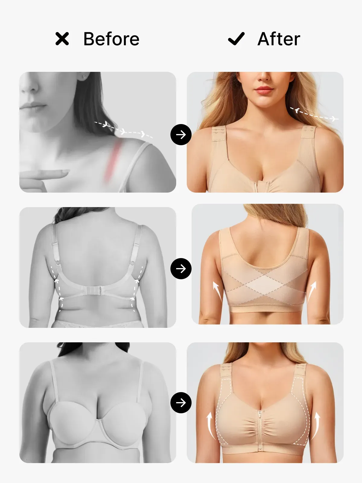 Front-Closure Comfort Mastectomy Everyday Bra