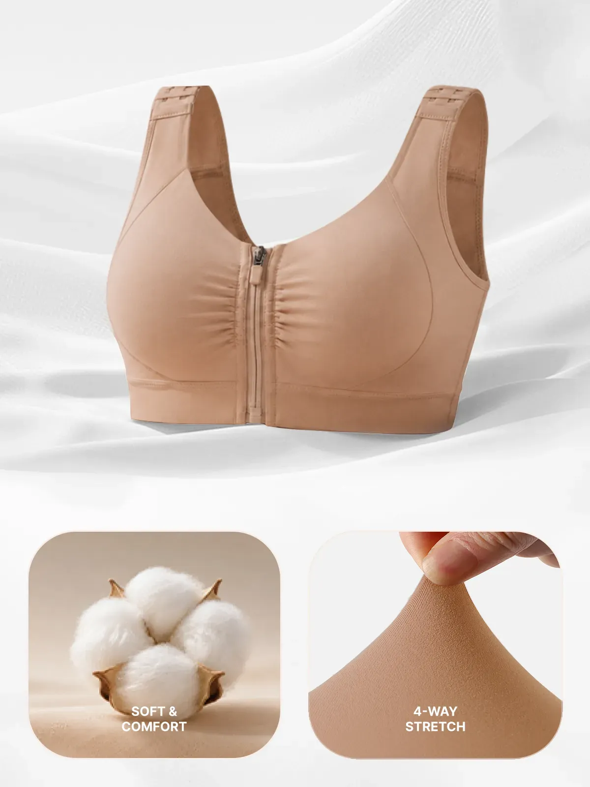 Front-Closure Comfort Mastectomy Everyday Bra