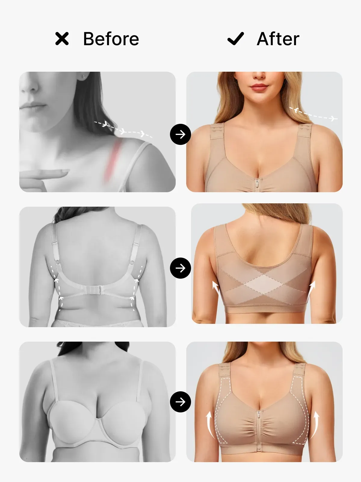 Front-Closure Comfort Mastectomy Everyday Bra