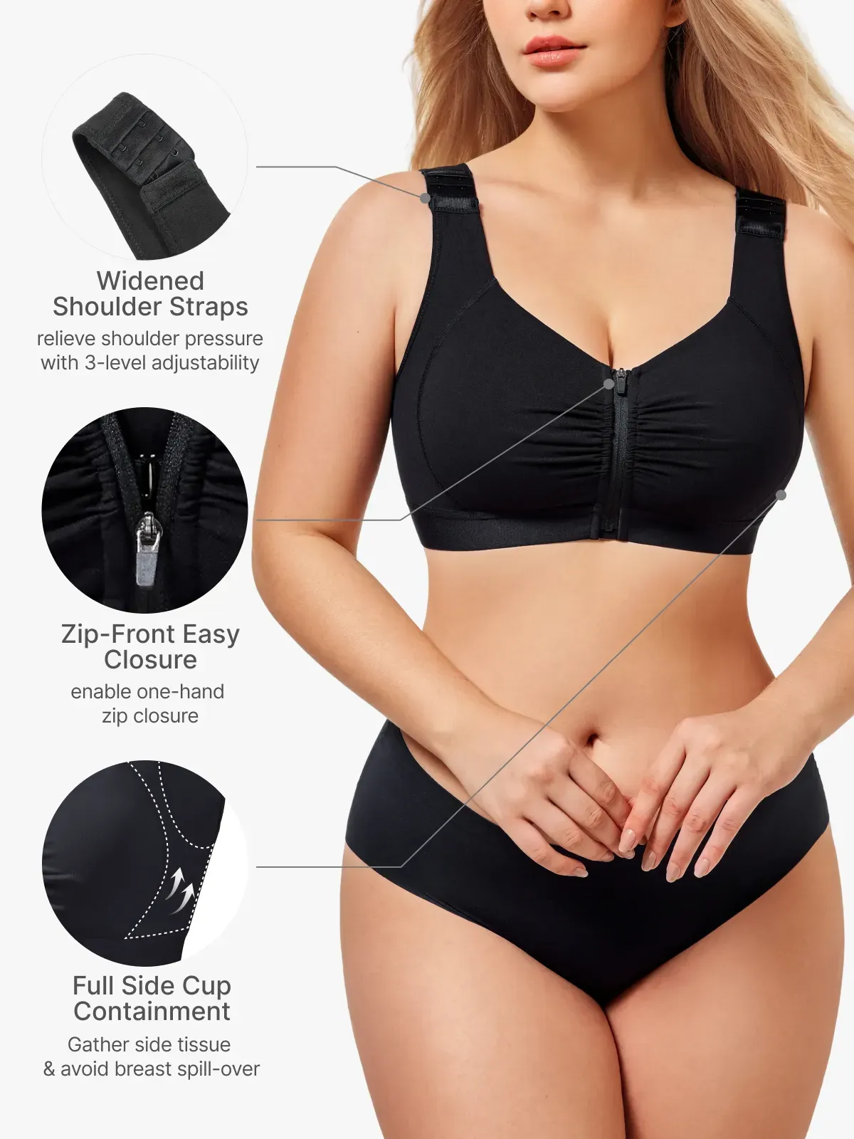 Front-Closure Comfort Mastectomy Everyday Bra