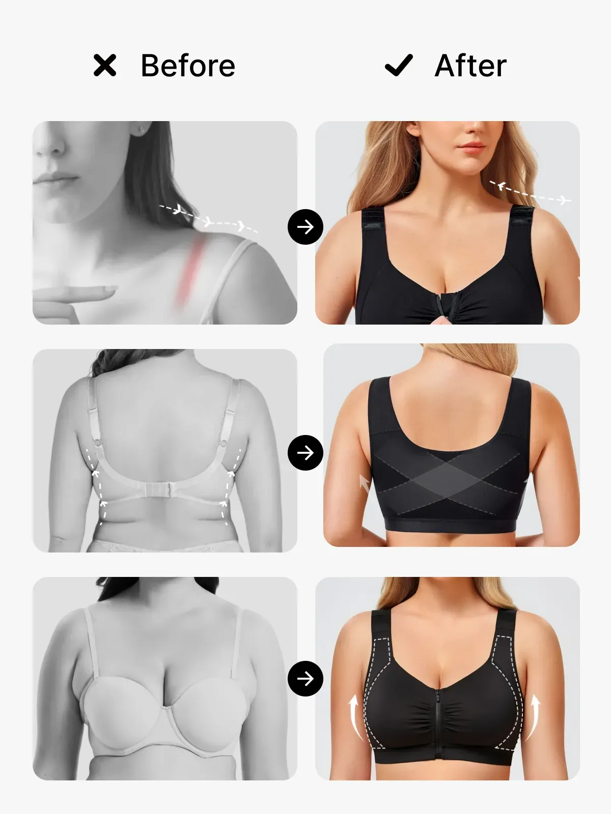Front-Closure Comfort Mastectomy Everyday Bra