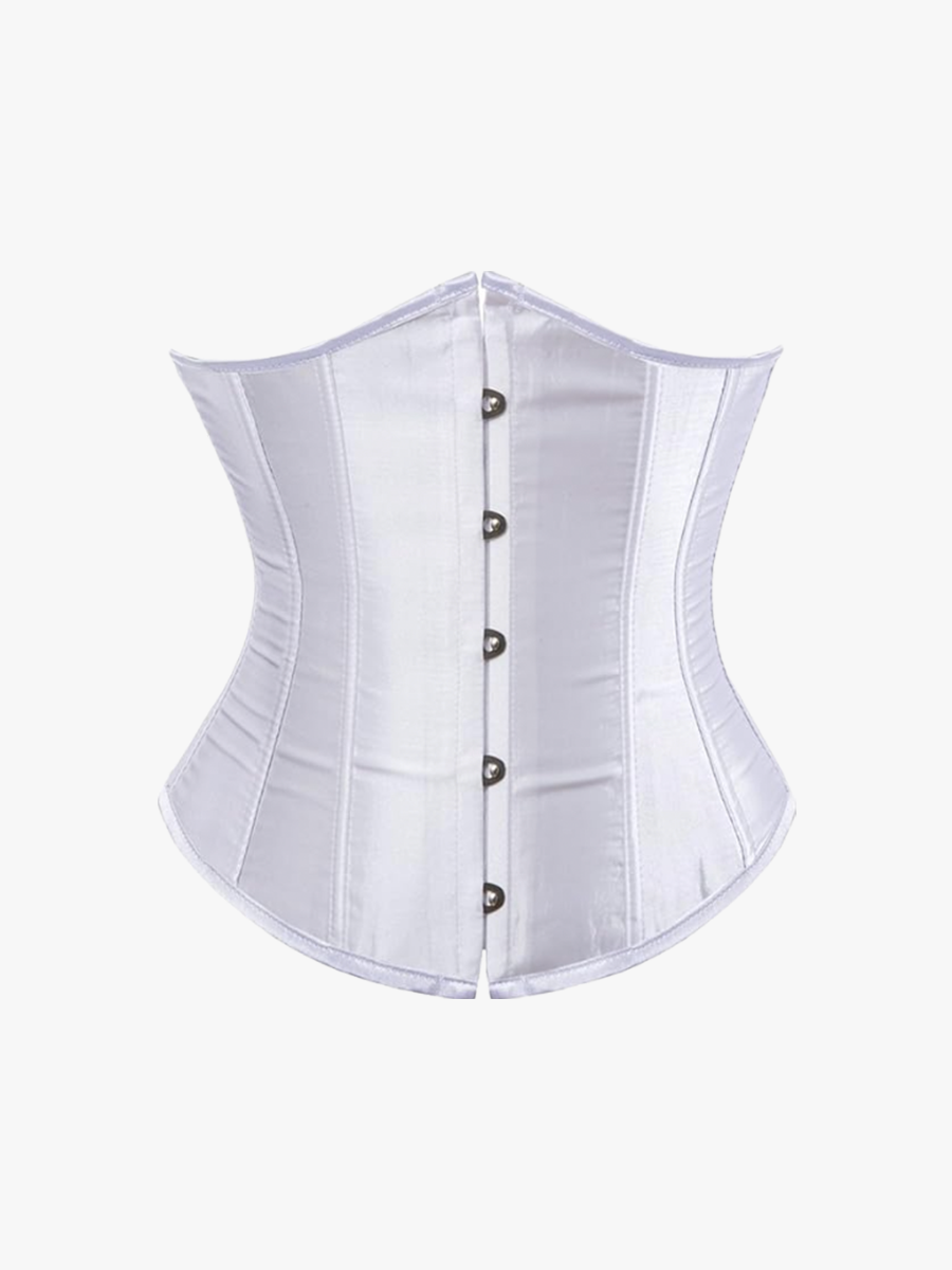 Classic Underbust Corset For Women Lace Up Boned Waist Cincher