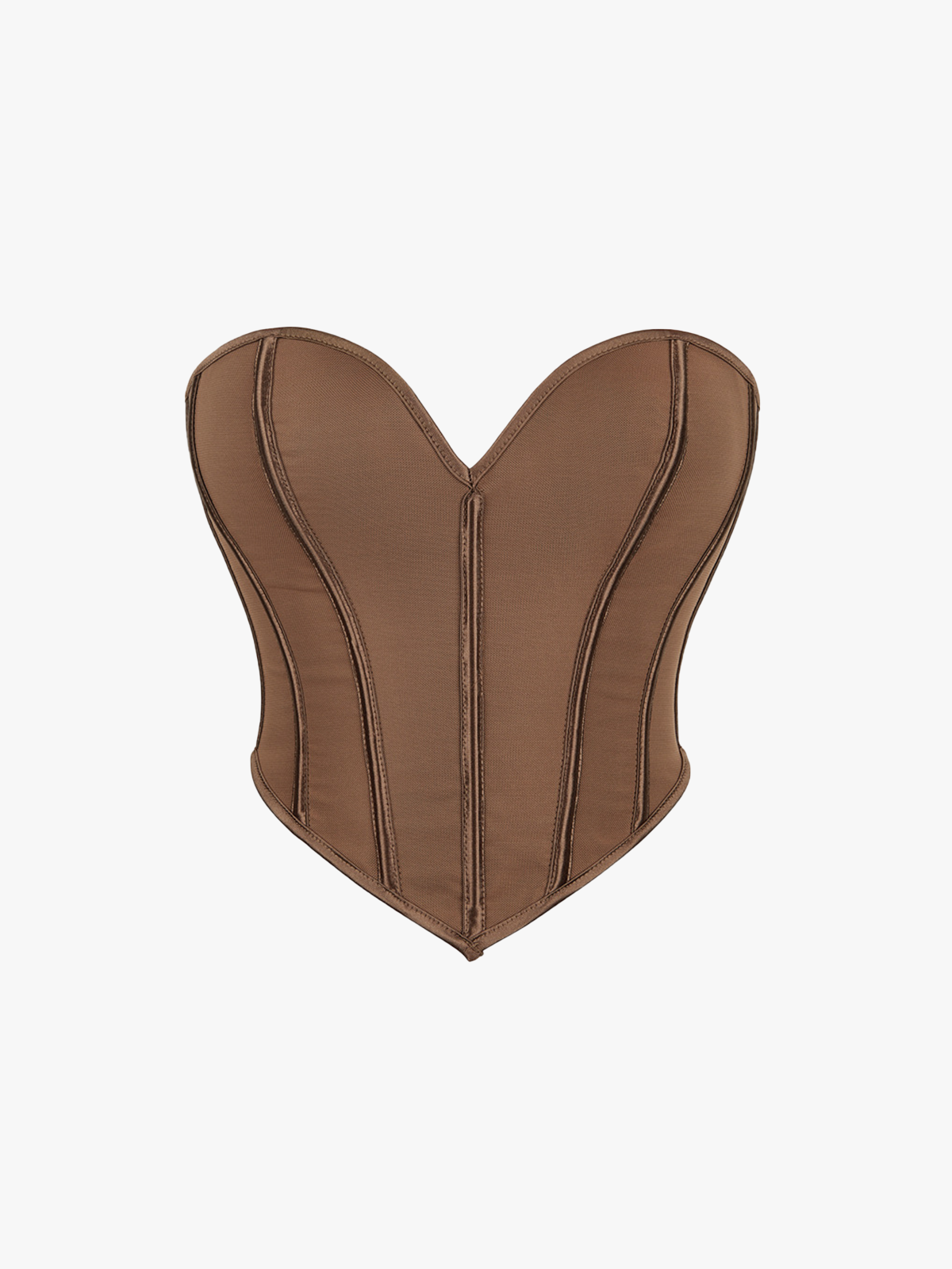 Strapless Solid Push Up Bustier-Brabic