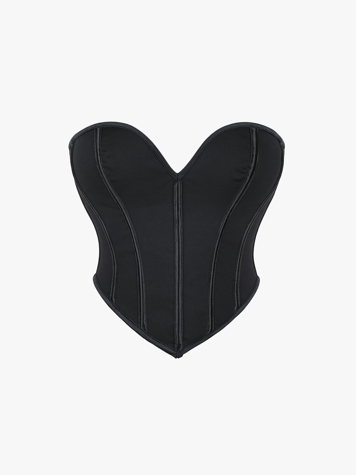 Strapless Solid Push Up Bustier-Brabic