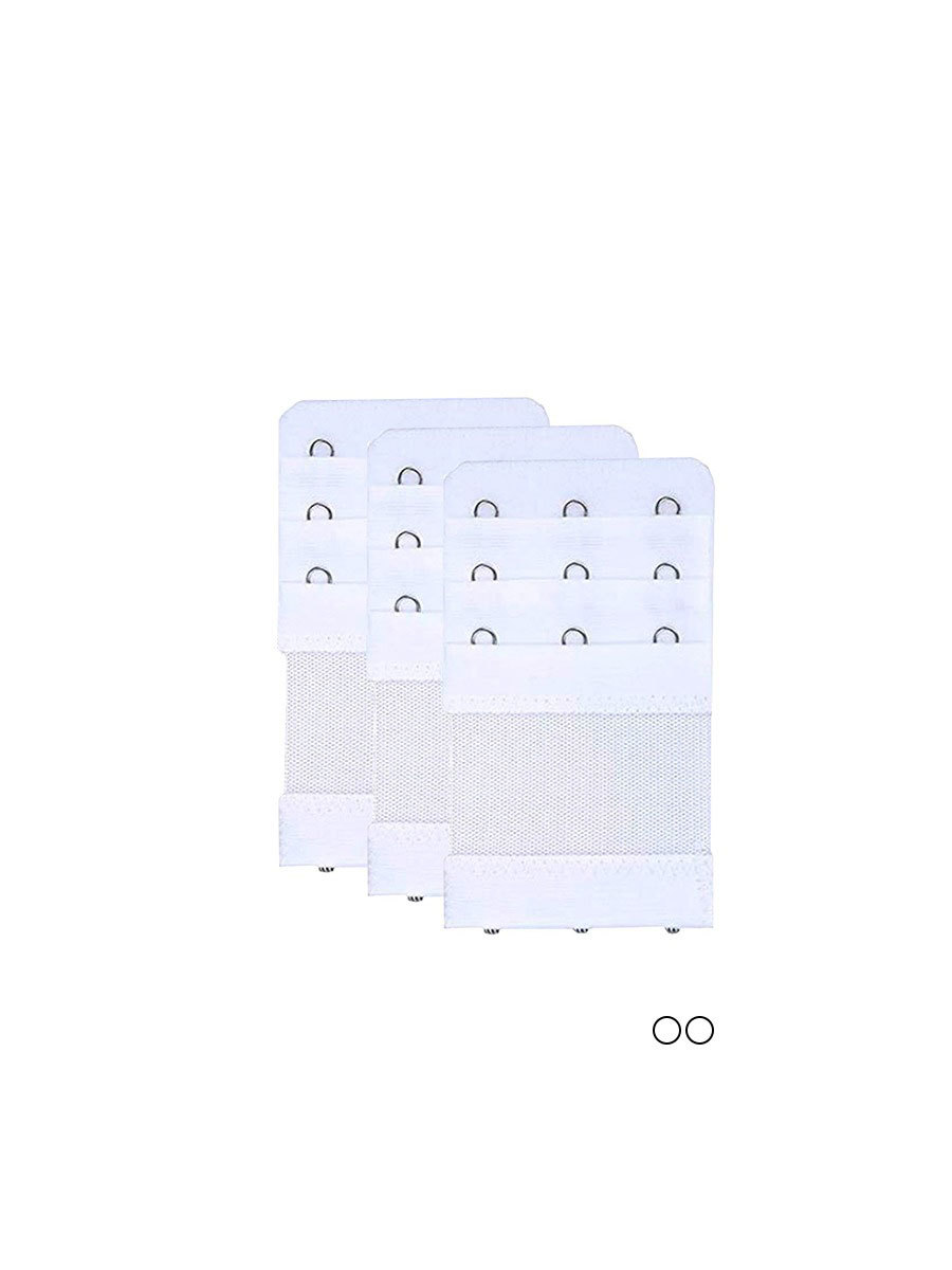 3 Pieces Extender 3 Hooks 3 Rows Elastic Bra Band Extensions