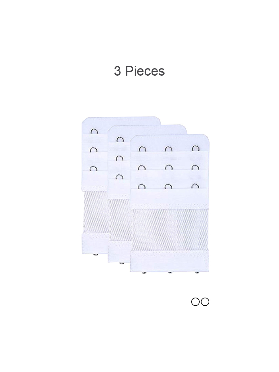 BRABIC Extender 3 Hooks 3 Rows Elastic Bra Band Extensions for Women BE001