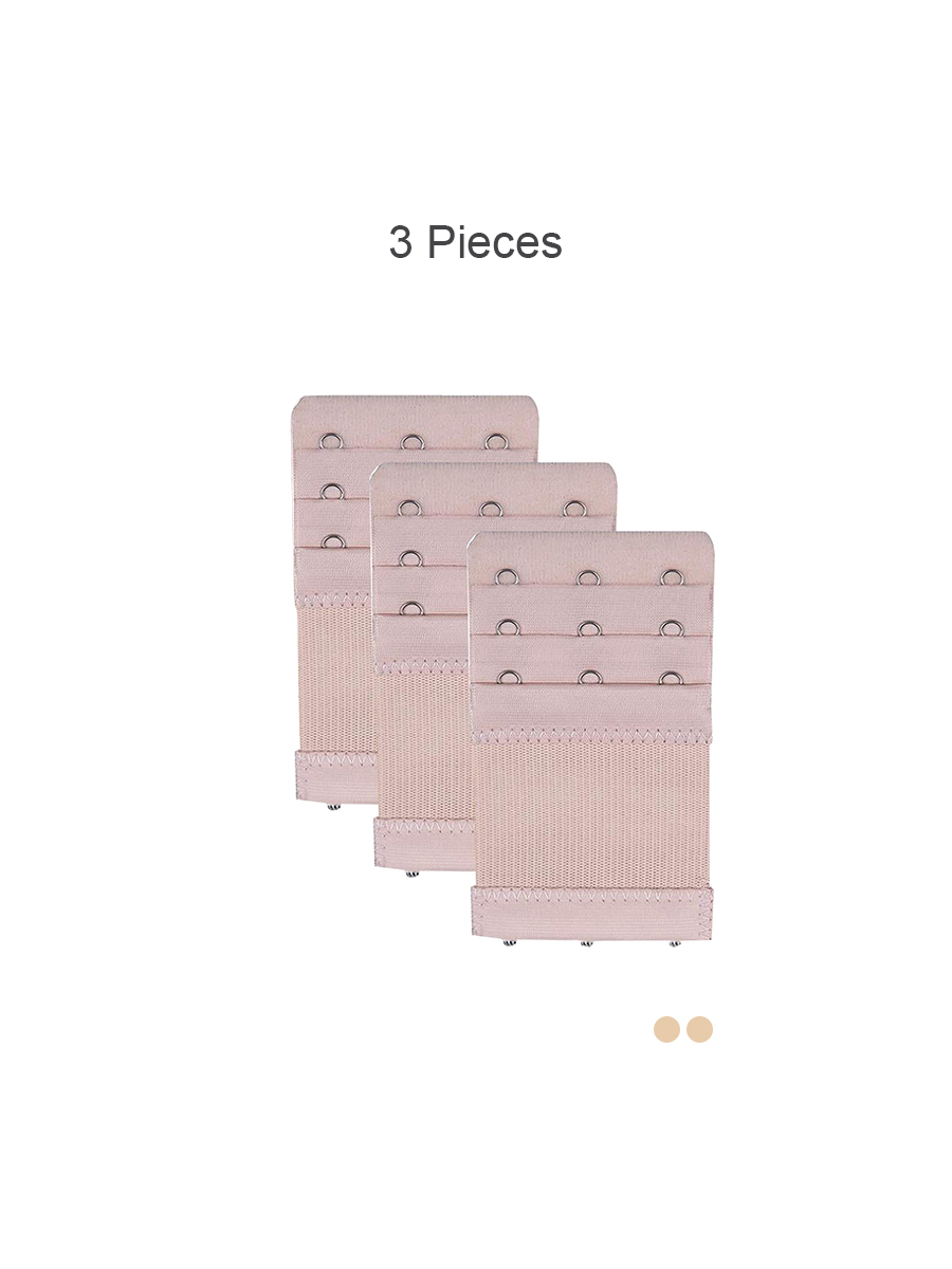 BRABIC Extender 3 Hooks 3 Rows Elastic Bra Band Extensions for Women BE001