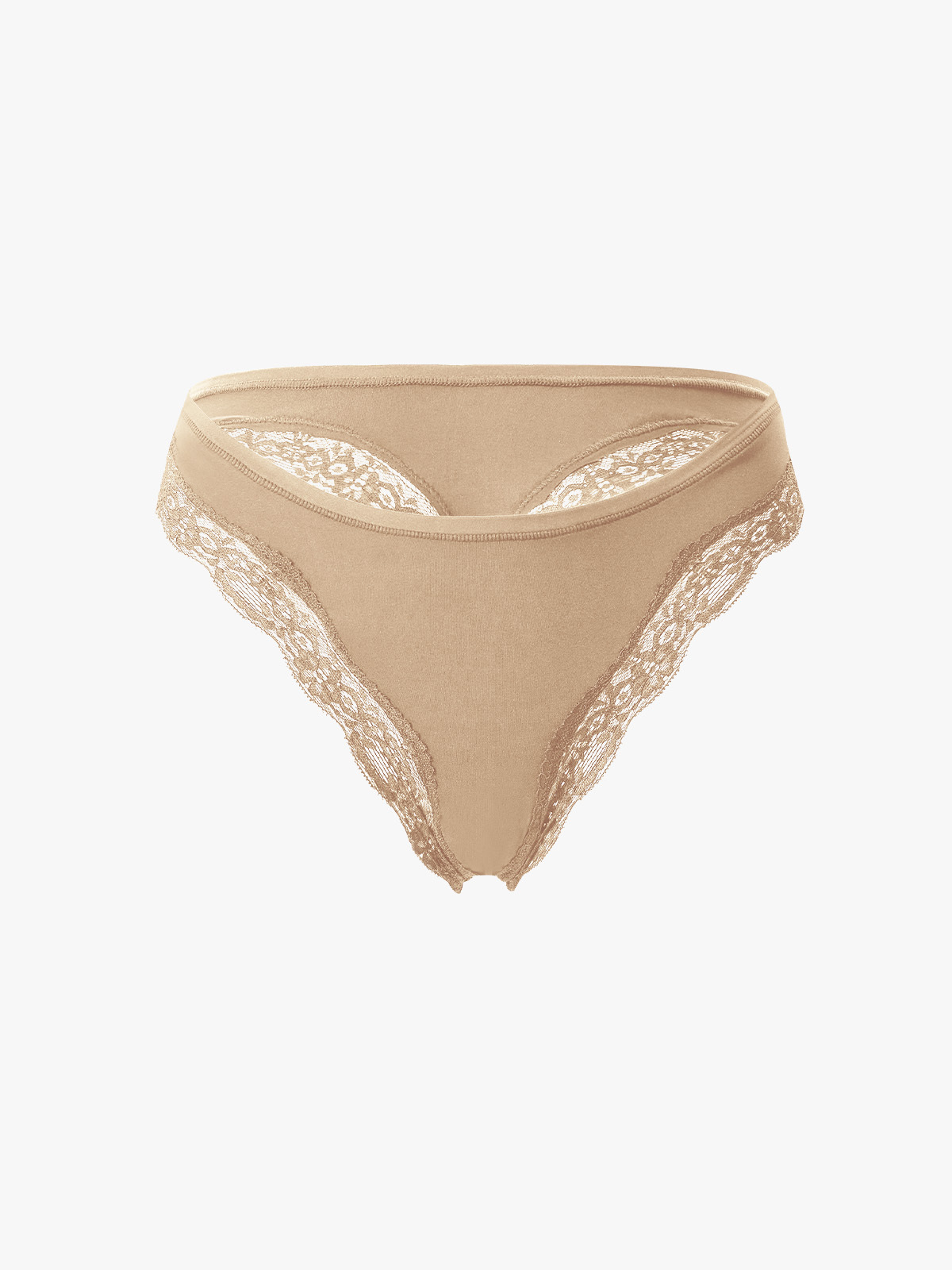 Lace Trim Skin-Friendly Thong