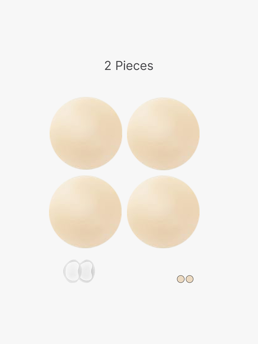 2 Piece Sticky Adhesive Silicone Reusable Pasty Nipple Covers for Women-Brabic