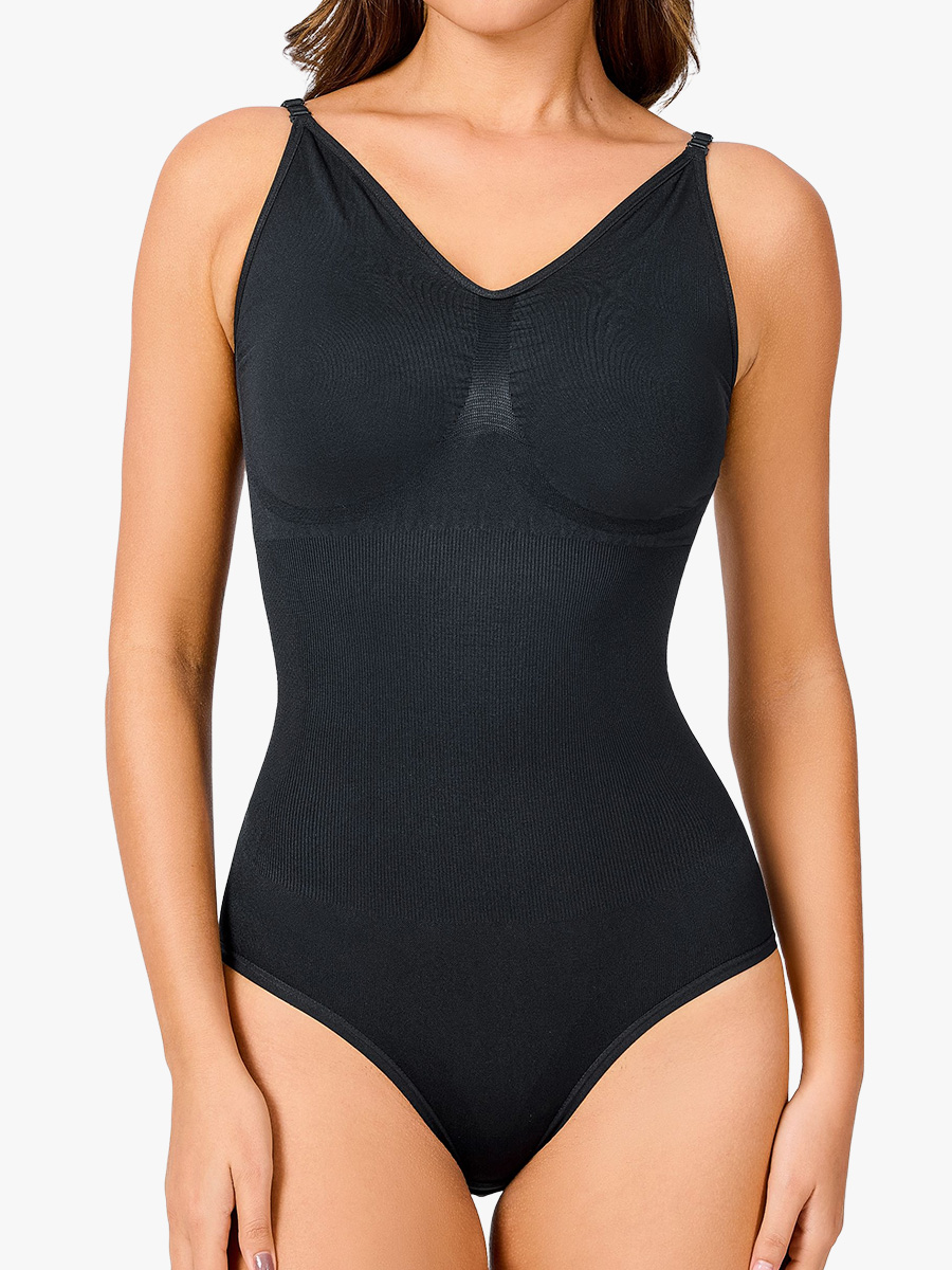 Smooth Seamless Comfortable Breathable Adjustable Straps Shapewear Tan