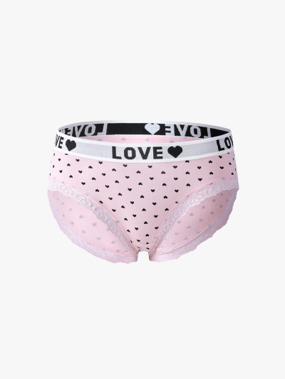 5 Pack Lace Trim Printed Comfort Soft Brief