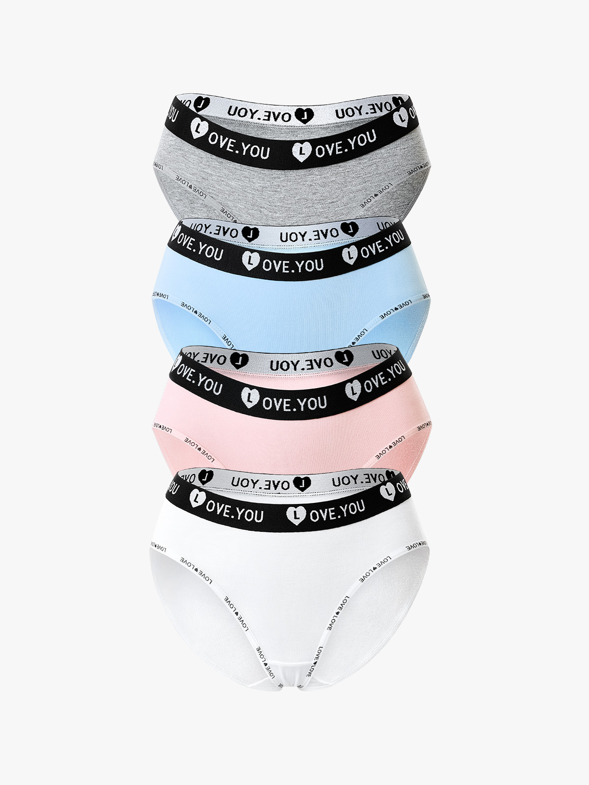 4 Pack Solid Comfort Brief