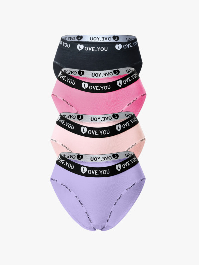 4 Pack Solid Comfort Brief