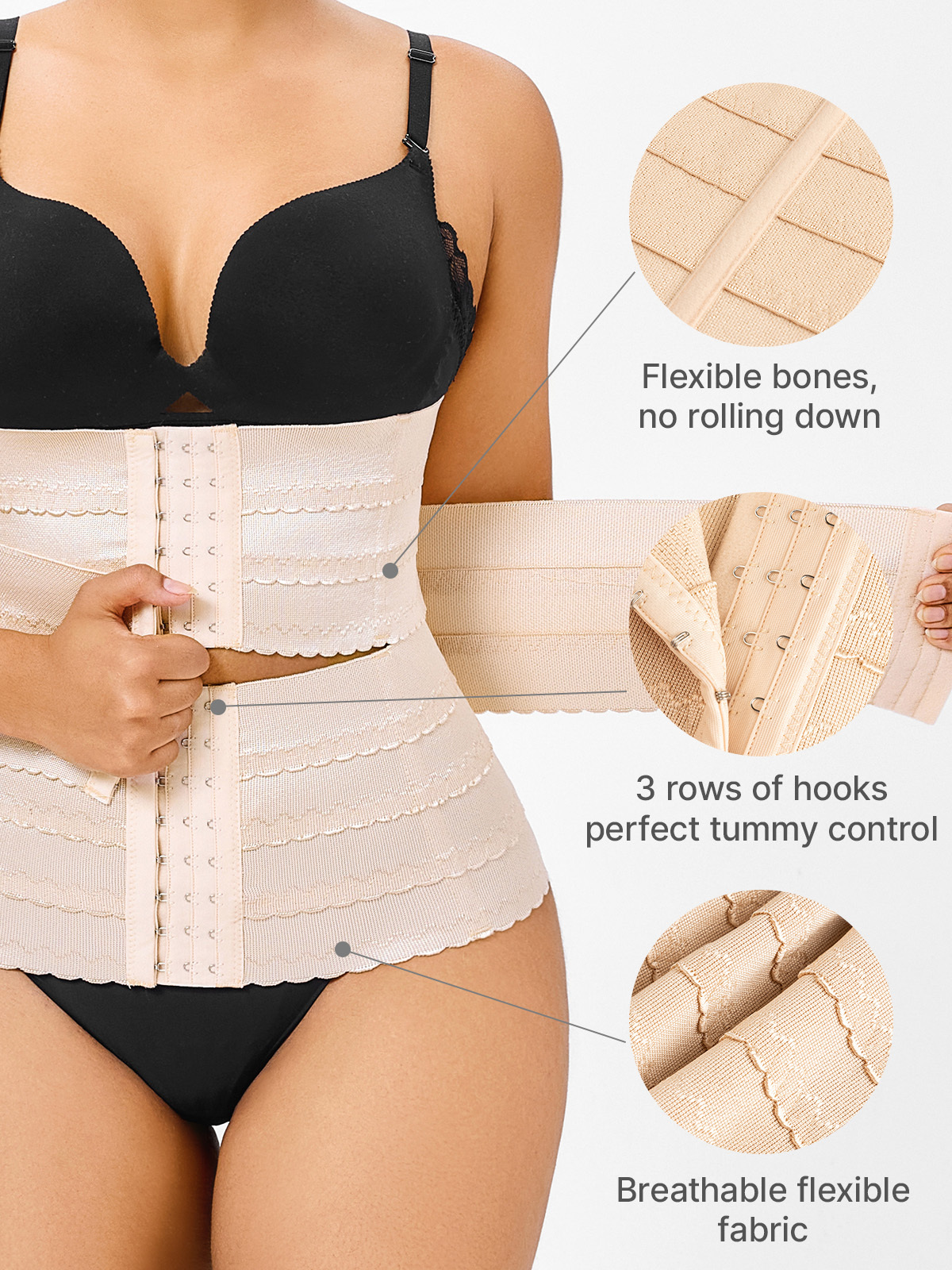 Segmented Tummy Control Waist Trainer Cincher-Brabic