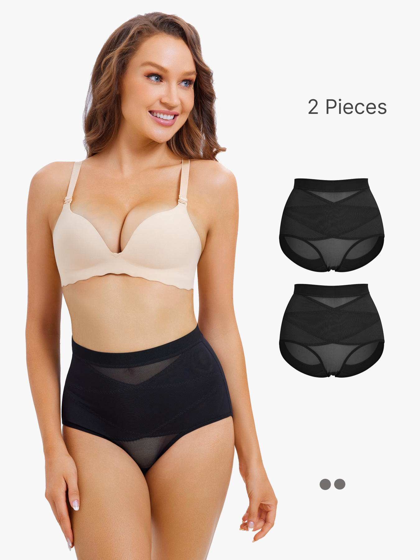 BRABIC 2-Piece Set Shapewear Tummy Control Butt Lifting Underwear Lower Belly CP011
