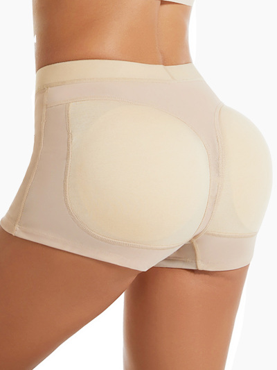 2 Pieces Butt Lifting Hip Pads Shapewear Padded Shorts Mesh Tummy Control Panties