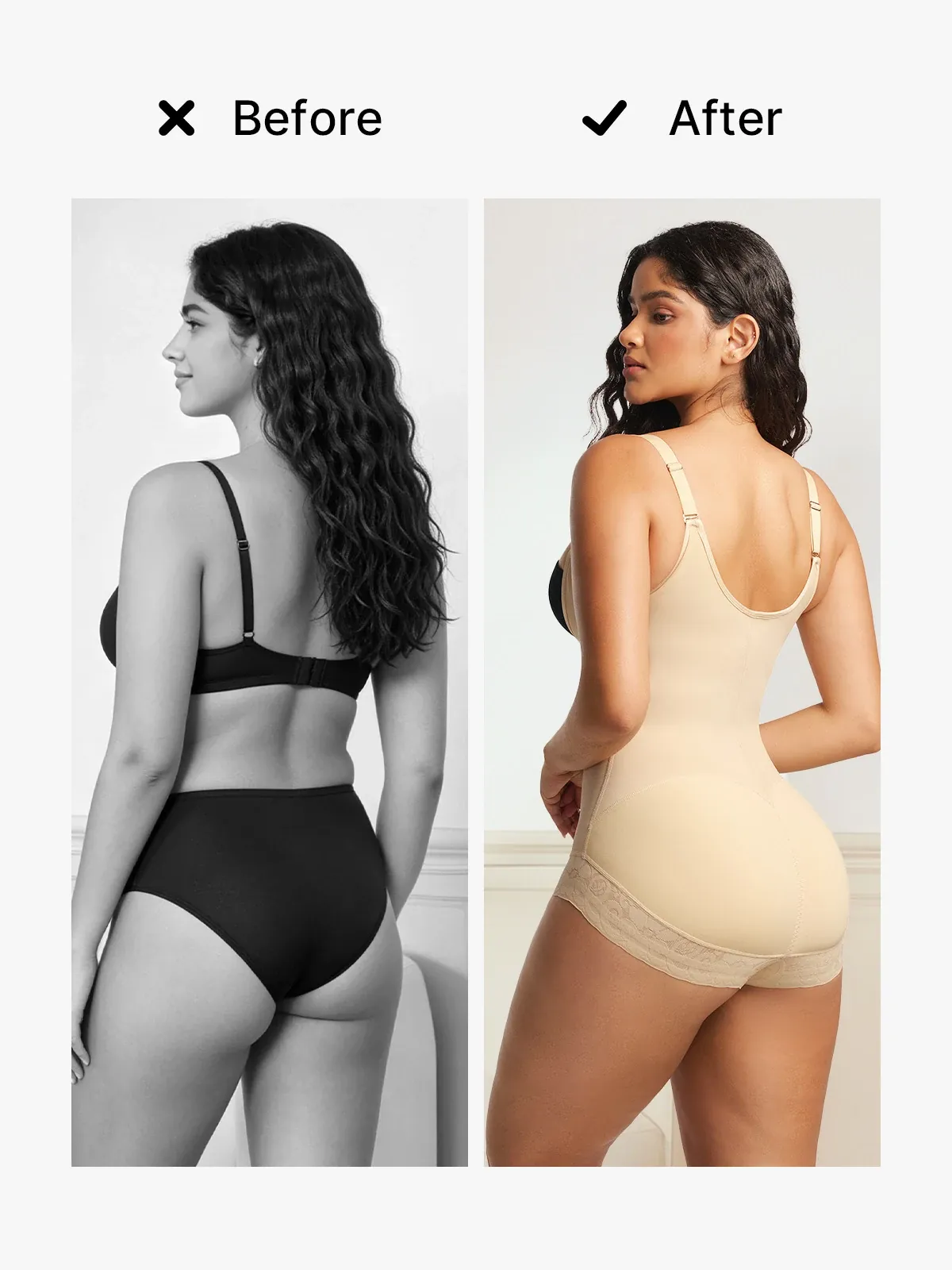 Open Bust Tummy Control Crotch Opening Brief Bodysuit